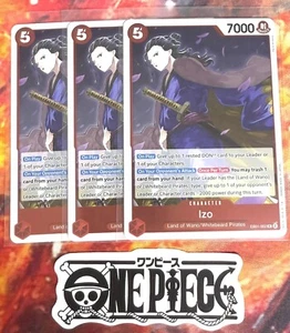 3x One Piece EB01-002 R Izo - English - TCG - Picture 1 of 1