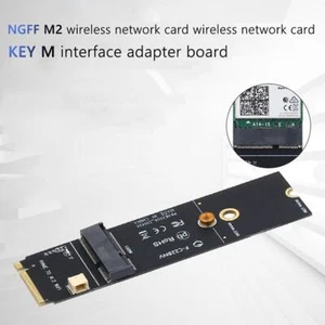 M.2 M Key to M2 A + E Key Slot PCIe Bluetooth WiFi Card Adapter for AX200 9260AC - Afbeelding 1 van 6