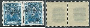 1921 FLUSS STEUERMARKEN WERT VON 1921 PAAR 5 CENT VIELFALT POSTFRISCH ** - F8.3 - Bild 1 von 1