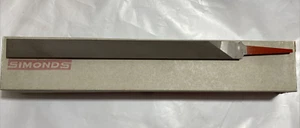 SIMONDS 12 X 3/4 X 3/16 TAPERED DOUBLE CUT FILE USA MADE - Picture 1 of 5