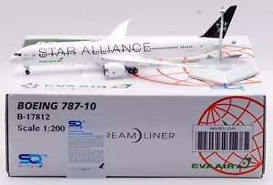 Avión diecast modelo B-17812 SQ Wings 1:200 L2043 EVA AIR Boeing B787-10 - Imagen 1 de 16