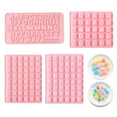 Silicone Mould Letters & Numbers Chocolate Mold Alphabets Cake Candy DIY Tool - Image 1 of 4
