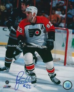 Signed  8x10 RICK TOCCHET Philadelphia Flyers Autographed Photo - COA