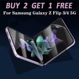 Film Soft For Samsung Galaxy Z Flip 3/4 5G Screen Protector Inner Screen - Picture 1 of 9
