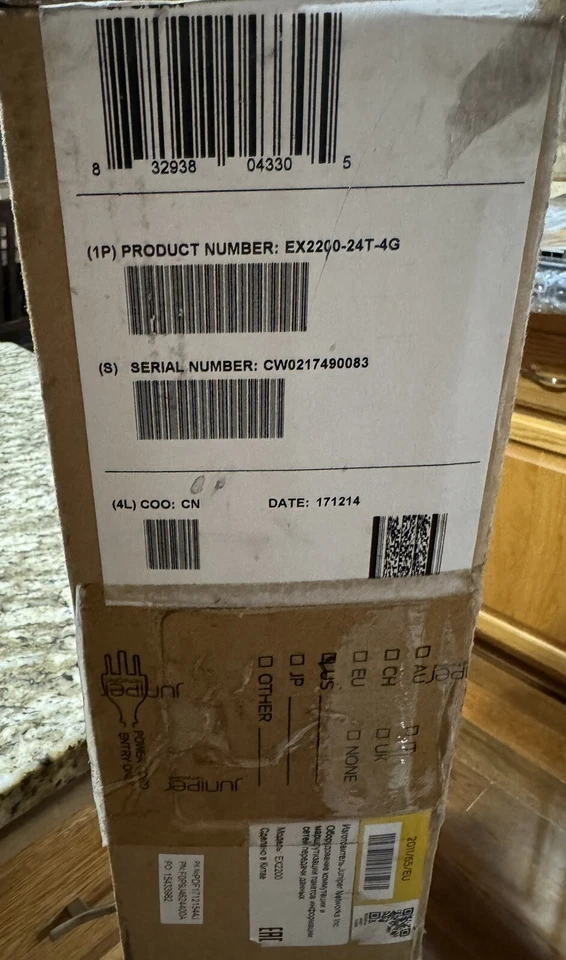 New 24 Port 1GB RJ45 Juniper EX2200-24T-4G L3 Ethernet Switch 1x PSU | 4x 1G SFP - Image 1 of 1