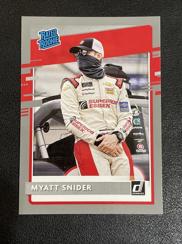 2021 Donruss Racing MYATT SNIDER Rated Rookie Silver Parallel #33 - Image 1 of 1