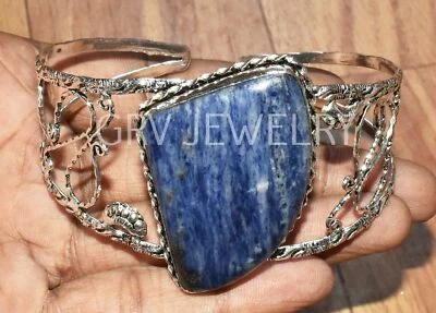 1Шт содалит драгоценных камней регулируемый манжеты браслет ювелирные изделия WBG-5 - Изображение 1 из 4