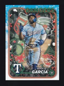 2024 Topps Holiday #H46 ADOLIS GARCIA Texas Rangers - Picture 1 of 2