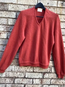 SUÉTER ALPACA PURUVIAN IMPORTADO HEATHMOOR DE COLECCIÓN CUELLO DE VNECK MOD RETRO DISCO TALLA L- - Imagen 1 de 4