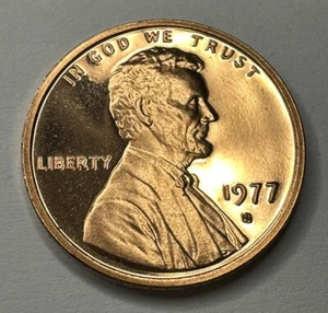 1977-S Lincoln Memorial PROOF 1cent Penny from US Mint Proof Set - Picture 1 of 8