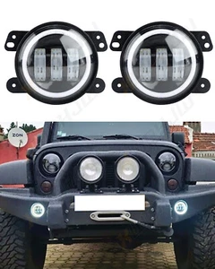 Pair 4inch Driving Bumper Fog Lights Lamp Kit 6000K Bright - Picture 1 of 12