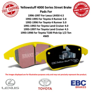 EBC Yellowstuff Brake Pad Set Front For 92-96 4Runner/91-97 Land Cruiser#DP4992R - Picture 1 of 6