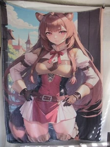 Anime Raphtalia - Rising of the Shield Hero Plush Blanket 50 x 40 - Picture 1 of 3