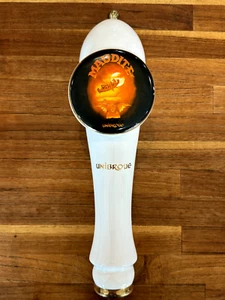 Maudite Unibrroue Hahngriff Knauf weiß Porcalin Goldrand cleane Optik  - Bild 1 von 5