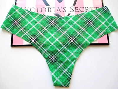 VICTORIA'S SECRET ROSA No Show Tanga Panty VS Verde Cuadros S M L XL NUEVO CON ETIQUETAS Foto 1 de 4