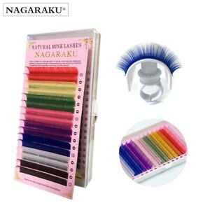 NAGARAKU Mix Color Eyelashes Maquiagem Makeup Cilios Soft Mink Natural Synthetic