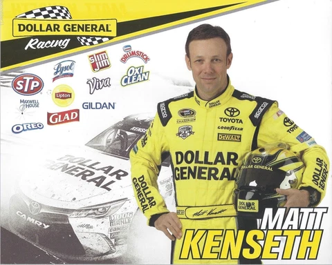 2016 MATT KENSETH "DOLLAR GENERAL 11 SPONSORS" #20 NASCAR SPRINT CUP POSTCARD Cover