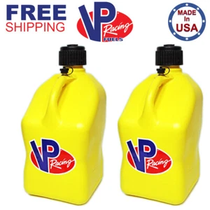 VP Racing 2 Pack Yellow 5.5 Gallon Square Utility Jug - Picture 1 of 3