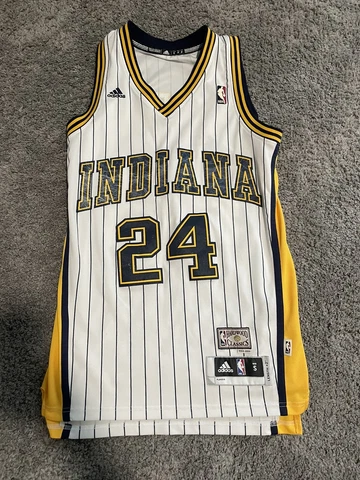 NBA Paul George Indiana Pacers Pinstripe Jersey #24 Size Small Cover