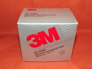 Box of 5 - 3M BRAND DC-2080 DATA CARTRIDGE TAPES 80MB  NEW STILL IN PACKAGES - Picture 1 of 7