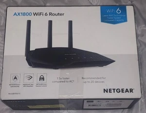 NETGEAR 4-Stream WiFi 6 Router (RAX10) AX1800 Wireless Speed (Up to 1.8 Gbps) - Picture 1 of 2