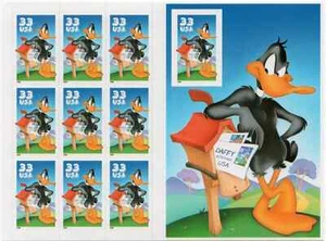 SCOTT 3306 - 33 CENT DAFFY DUCK SOUVENIR SHEET OF 10 MNH - Picture 1 of 2