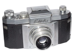 Kamera Praktiflex mit Objektiv Zeiss Jens Tessar 3,5/5cm rot T - Bild 1 von 8