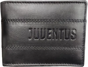 Portafoglio Uomo JUVENTUS Calcio in Pelle UFFICIALE con Portamonete Logo Juve - Foto 1 di 4