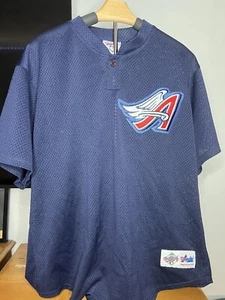 Vintage 90s Majestic Los Angeles Anaheim Angels Blau Trikot Herren XL - Bild 1 von 6