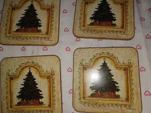 4 Pimpernel holiday tree coasters, Set of 4 vtg - Bild 1 von 1