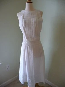 J.CREW COLLECTION LADDER-STITCHED LACE DRESS, WHITE, C7211 SIZE 0, $298 - Picture 1 of 8