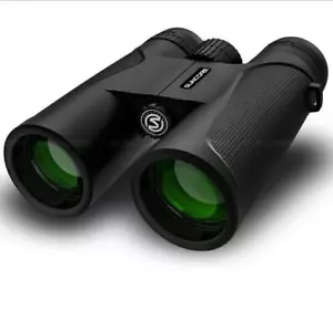 12X42 HD 18mm Travel Binoculars Hunting Outdoor Telescope BAK4 Prism FMC Lens - Picture 1 of 6