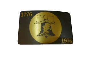 Liberty Bell 1776- 1976 Bronze / GoldTone  belt buckle - Picture 1 of 2