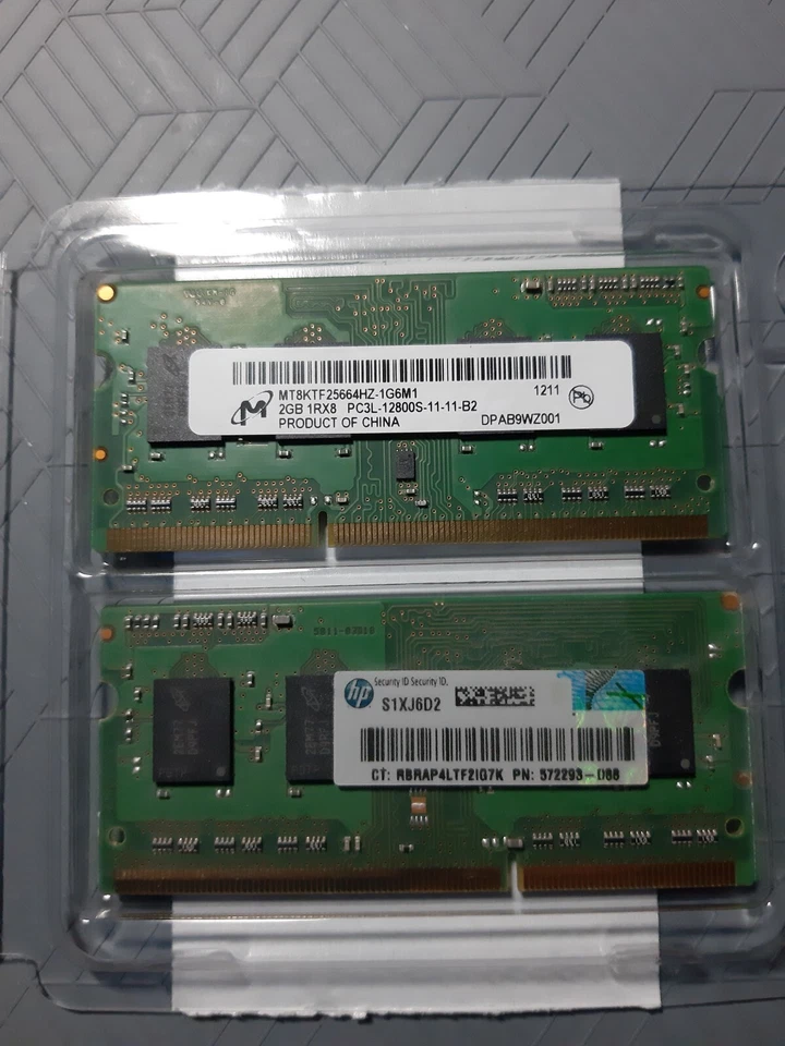 4GB RAM SPEICHER 2x2GB DDR3L SO DIMM 1600 Mhz PC3L-12800S 1.35V DDR3 - Bild 1 von 1