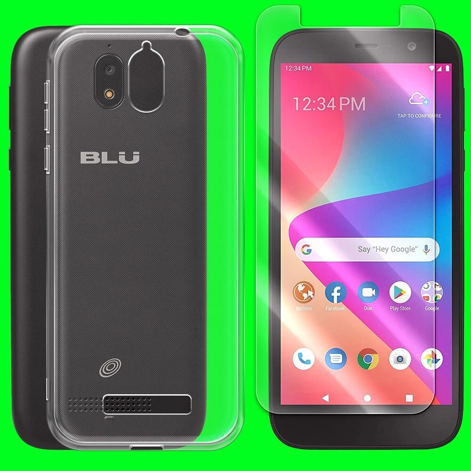 Funda protectora de pantalla transparente a prueba de polvo TPU para Tracfone Blu View 2 B131DL EE. UU. Foto 1 de 1