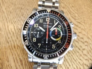 ZENITH Rainbow Flyback 02.0480.405/24 Automatik schwarzes Zifferblatt Armband... - Bild 1 von 9