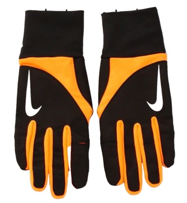 Nike Mujer S Negro Naranja StormFit 2.0 Guantes para Correr Correr Tecnología de Pantalla Táctil Foto 1 de 2