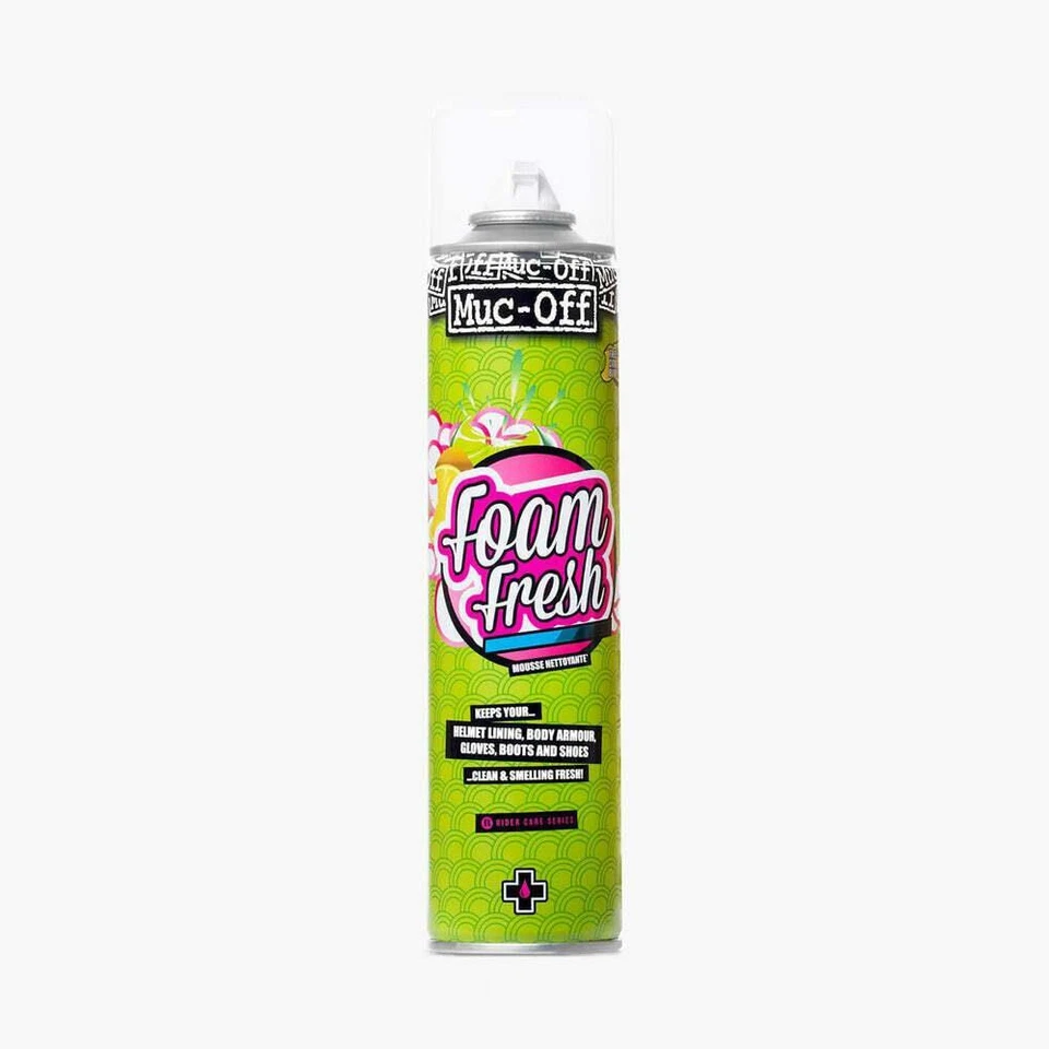 Muc-Off Foam Fresh Motorcycle Motorbike Helmet Boots Clothing Cleaner 400ml