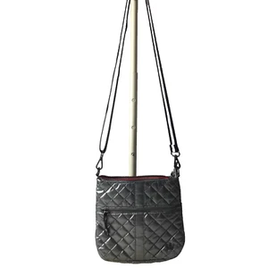 Oliver Thomas Crossbody Bag Purse Quilted Metallic Silver Crossbody Bag - Picture 1 of 15