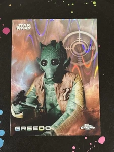 2025 Topps Chrome Star Wars Greedo RayWave Refractor #54 (Q) - Bild 1 von 2