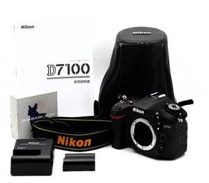 [Top NEUWERTIG] Nikon D7100 digitale 24,1-MP-Spiegelreflexkamera schwarz Body 1880 Auslösungen JAPAN - Bild 1 von 24