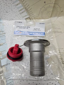 Sea Dog 351310-1 Gas Filler w/Keyless Cap Stainless Steel 1 1/2" Hose - Picture 1 of 3