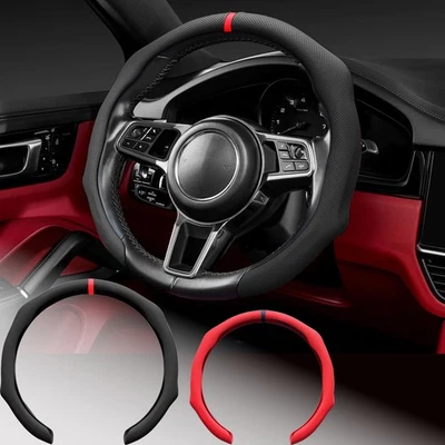 Nappa Leather Steering Wheel Cover For Toyota Premium Non-Slip 15'' O/D Type - Image 1 of 4