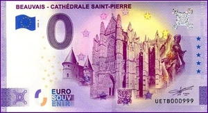 ***N°999*** RARE NUMERO TRIPLE / BILLET SOUVENIR 0 € / 0 € SCHEIN / UETB 2020-2 - Picture 1 of 1