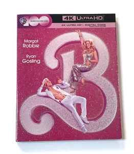 Barbie (4K Ultra HD, 2023) With Slipcover Margot Robbie NO Digital - Picture 1 of 5