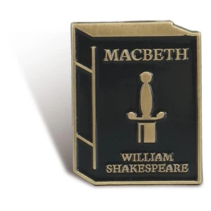 William Shakespeare Macbeth Émail Pins Broche Badge Broche Livre Amant Cadeau - Picture 1 of 2