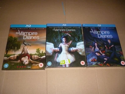 3 x The Vampire Diaries  Season 1 + 2 + 3 Blu-ray Box 2 + 3 ovp ungespielt engl. - Bild 1 von 2