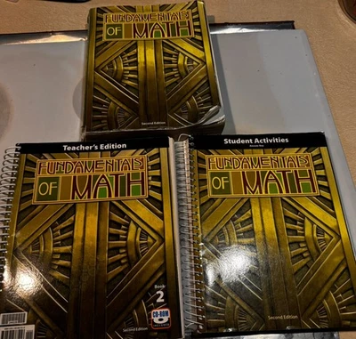 BJU Bob Jones 7th grade FUNDAMENTALS OF MATH 7  Student And Teacher Ed - Image 1 of 4