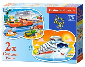 CSB020102 - * Castorland Jigsaw Premium ( C)(9, 15pc) - Sea Adventures - Picture 1 of 1