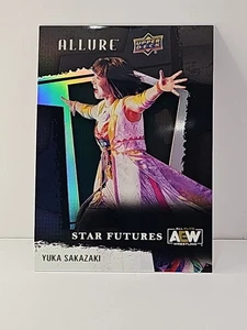 2022 Upper Deck Allure AEW  Star Futures Yuka Sakazaki #146 Black Rainbow - Picture 1 of 2